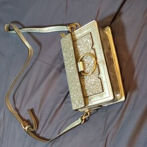 Silver Glitter Clutch